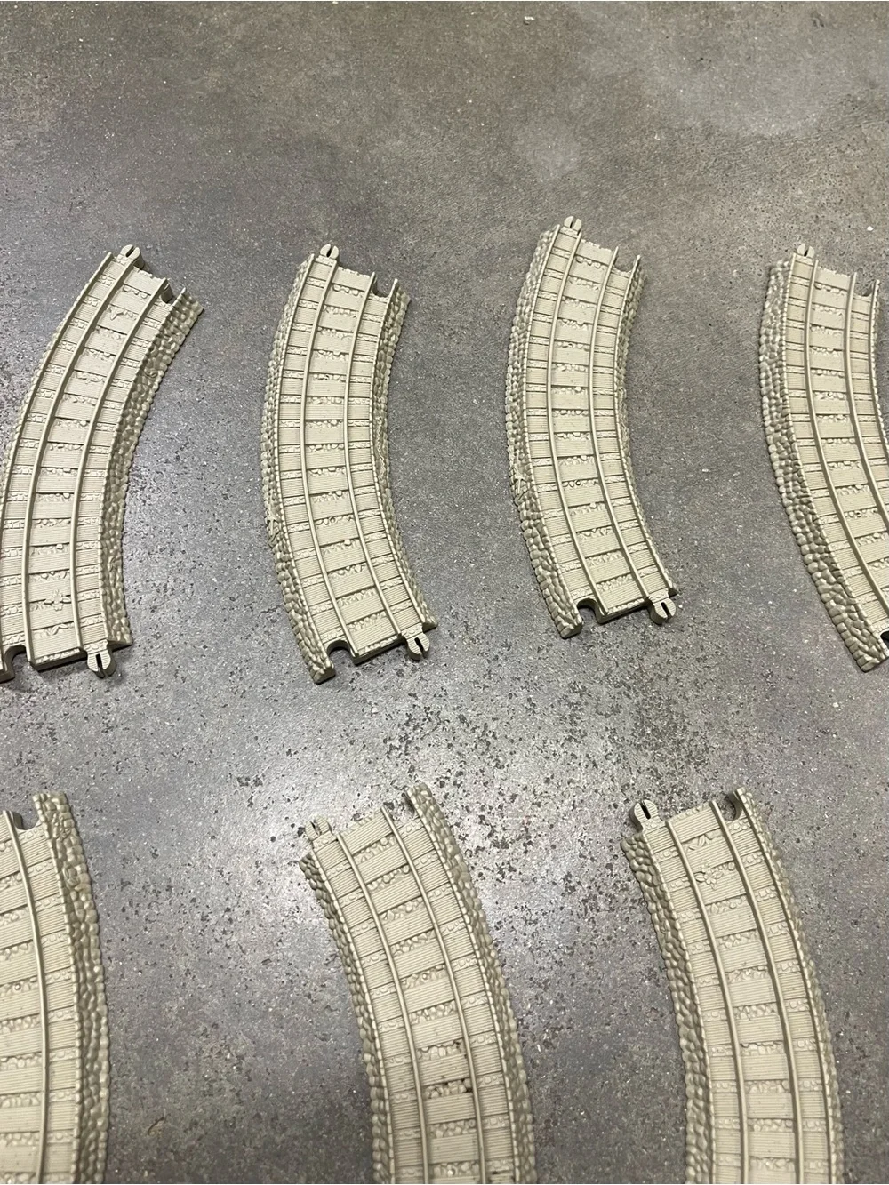 Thomas TrackMaster Beige Track Lot 8 Pieces